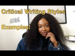 critical writing Strategy for Essay with  Examples