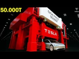 Elon Musk NEW Giga Press 50.000T Will Change Tesla | INSANE Machine To Built 5 Cars At Once!