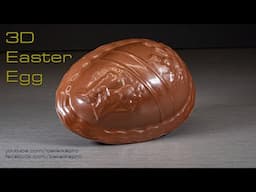 Easy 3D Chocolate Easter Egg Tutorial Ver 2