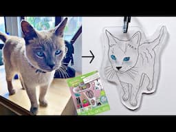 Make a cute keychain from any image using Shrinky Dinks