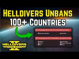 They Actually Just Unbanned Over 100 Countries From Helldivers 2
