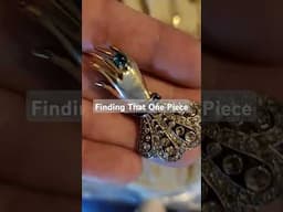 I can not believe I found this! #antiquejewelry #antiquefinds #antiquehunting