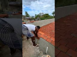 Cool roof tile installation #shorts