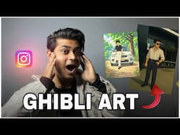 MAKE INSTAGRAM TRENDING GHIBLI PHOTO EDITING IN 30 SECONDS ( GHIBLI ART ) 😍