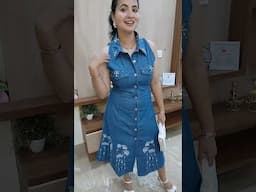 Myntra Denim Dresses 💕 #dress #shorts #shopping