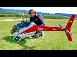 RC BELL-206 JETRANGER / FANTASTIC SCALE MODEL TURBINE HELICOPTER / FLIGHT DEMONSTRATION !!!