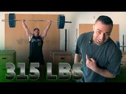 I HIT A NEW PR ! 315 Push Press at 45 Years Old | Justin Andrews