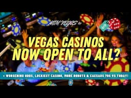 Luckiest Casinos in the US, Private Gaming Open to All, More Vegas Robots &  Caesars 1970s vs Today!