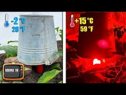 Simple but reliable protection of seedlings and plants from frost and freezing temperatures