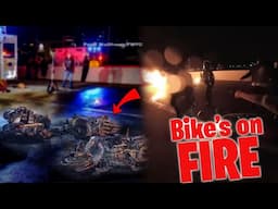 15 Motorcycle Pile Up
