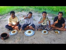 Mutton Leg Cleaning and Cooking process | How to cook Mutton Leg | Village Cooking Vlog