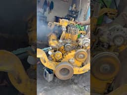 Starting 8518 engine #automobile #engineblock #skills #restoration #mechanic #repair #engine