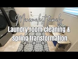LAUNDRY ROOM CLEAN & DECLUTTER + Transformation | MINIMALIST
