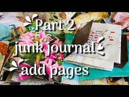 #howto #junkjournal add page LIVE REPLAY part 2