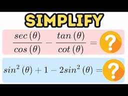 Simplifying Trigonometric Expressions Part 6