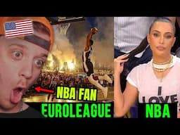 American Reacts to Euroleague vs NBA (HOSTILE Fans)