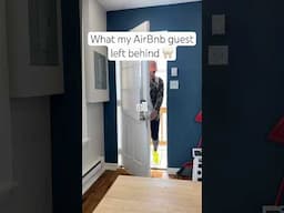 Guess what my AirBnb guests left behind
