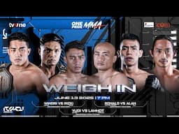 Weigh-In & Face Off One Pride 87: Bandung | 3 Perebutan Sabuk Juara One Pride MMA!