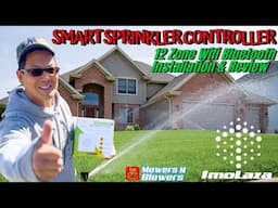 ImoLaza 12 zone smart sprinkler controller WiFi Bluetooth iPhone android installation & review