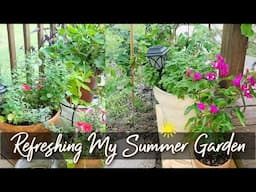 SUMMER GARDEN REFRESH | WEEDING FLOWER BEDS & PLANTING PERENNIALS | ROBIN LANE LOWE