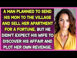 A man planned to send his mom to the country and sell her apartment to splurge on a mistress, but
