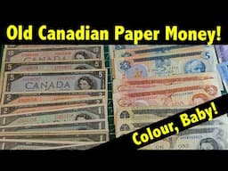 Stack of COLOURFUL OLD Canadian Paper Money - Beautiful Works of Art for my Collection!