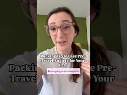 Packing Tip to Ease Pre-Travel Anxiety for Your Pets ✈️ #shorts