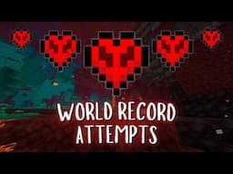 LIVE Hardcore Minecraft Bedrock Speedruns for World Record