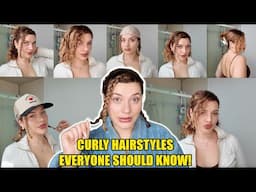 EVERYONE WITH CURLY HAIR SHOULD KNOW HOW TO DO THIS EASY 2-IN-1 HAIRSTLYE (episode 1)