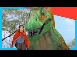 🐺 Red Riding Hood & the Meat-Eating Dinosaur?! 🦖| Dinosaur Adventures for Kids @DinoKids