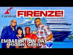 Carnival Firenze Embarkation Day Cruise Vlog + Hidden Gems
