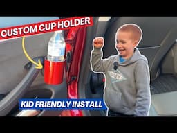 Extra Cup Holder for Tesla Model 3/Y – So Easy a 10-Year-Old Installed It!