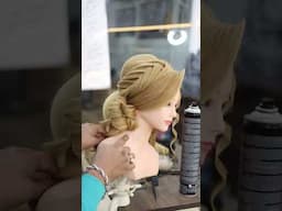 Side bun wedding hairstyle / side Messy bun hairstyle/ Messy bun hairstyle