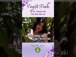 Thanh Hà | Tuyệt Tình (Lyrics) | Nhạc Trữ Tình Hay Nhất 2025 #shorts