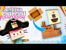Kitty Pirates Ahoy! More Crafty-rific Adventures with Baby Box 🏴‍☠️ | GABBY'S DOLLHOUSE CRAFT ROOM