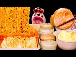 SUB| Pork & Kimchi Stew, Dumplings, Steamed Egg!🍲 ASMR Mukbang Eating Show :)