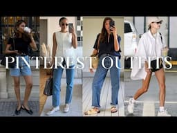 RECREATING SPRING PINTEREST OUTFITS 2025 | Casual Outfit Ideas