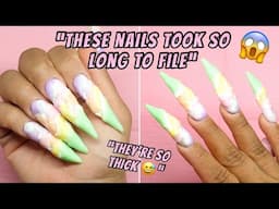SPRING COLOR BLOCK METHOD WITH HARD GEL | STEP BY STEP HARD GEL NAILS