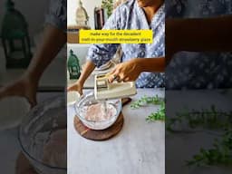 2 mins Game Changer recipe for Cakes, donuts, cupcakes - Strawberry Glaze