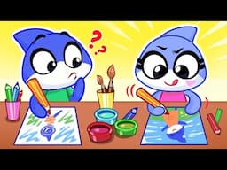 Let's Draw Pictures for Mom 🎨 Emotions and Feelings + More Fun Cartoons by Sharky and Sparky ⭐