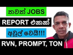 තවත් JOBS REPORT එකක් අවුල් වෙයි!!! | RVN, PROMPT, ETH AND TON | BITCOIN