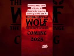 It’s OFFICIAL! Opening May 23 The Big Bad Wolf! #buschgardenswilliamsburg