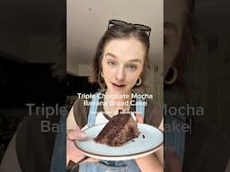 TRIPLE CHOCOLATE MOCHA BANANA BREAD CAKE #bananabreadrecipe #bananabread #healthyrecipes