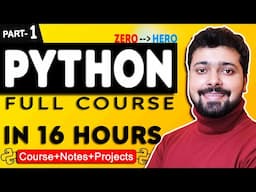 Python Tutorial for Beginners in Hindi | Complete Python Course (Part1)
