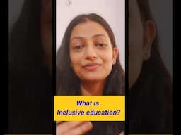 What is inclusive education? #psychology #teachingexam