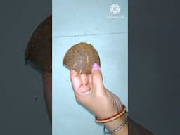 How to smooth coconut shell for craft #diy #art #viralvideo #viralshorts #craft #recycledart #reuse