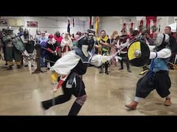 One Round of Fighting at the Rose Tournament with Rapier and Armored Combat