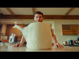 How to cut a pasta cheese wheel (60 pounds)