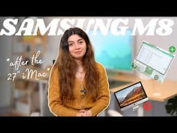 Desk Setup Makeover 2023 | Samsung M8 vs iMac