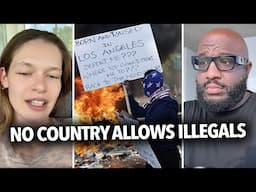 "You Can't Come Into Any Other Country Illegally," Russian Woman Doesn't Understand Migrant Protests